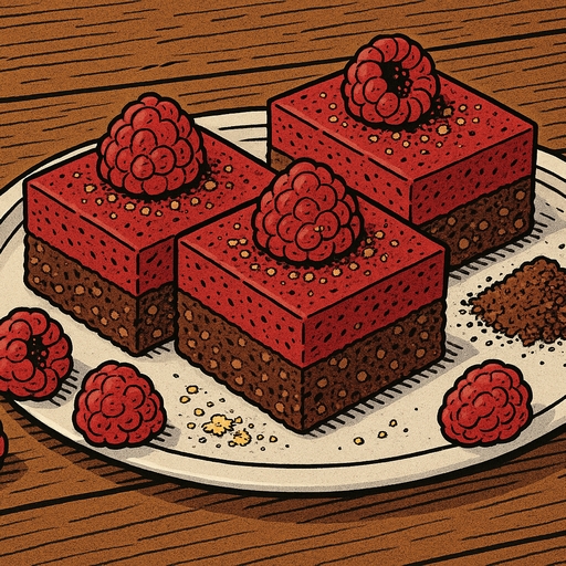 Foto von Himbeer-Schokokuchen