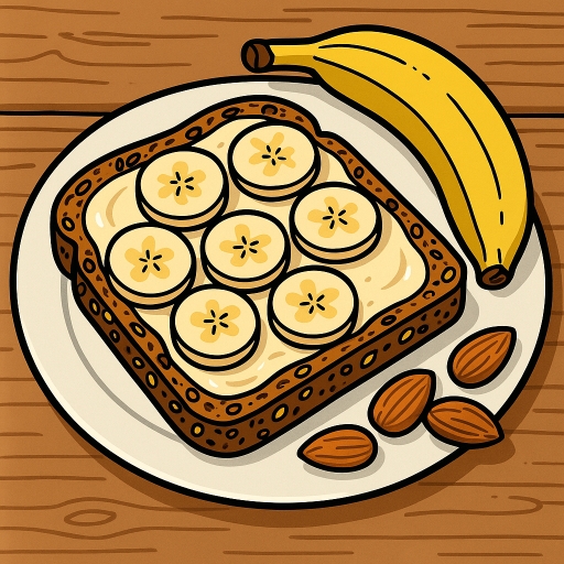 Foto von Mandelmus-Bananen Aufstrich