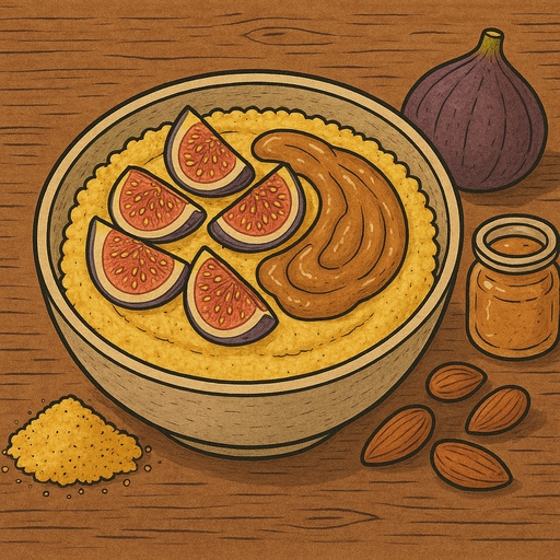 Foto von Frühstücks-Polenta