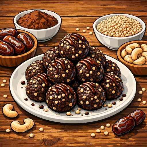 Foto von Quinoa-Schoko-Bällchen