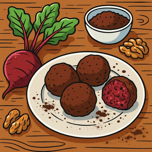 Foto von Rote Beete Energiekugeln